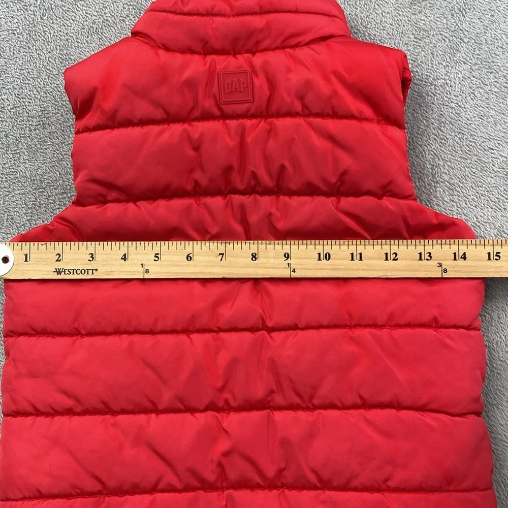 Gap‎ 4 Toddler Kids Red Puffer Sherpa Lined Full Zip Vest